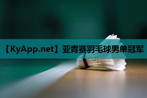 亚青赛羽毛球男单冠军
